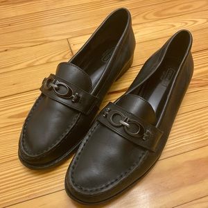Coach Black Mahla Loafers Moccasins Flats